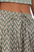 Wide leg pants in printed cotton gauze with pockets